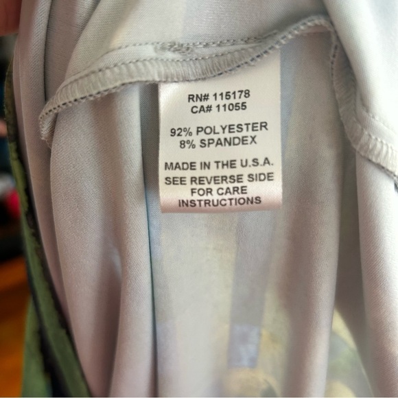 Komarov Evening Cocktail Dress Rare Vintage Abstract Stretchy Short Sleeve - Picture 10 of 11